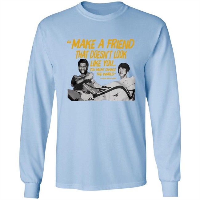 Kareem Abdul Jabbar Bruce Lee Make A Friend T Shirt Kareem Abdul Jabbar Bruce Lee Make A Friend T Shirt