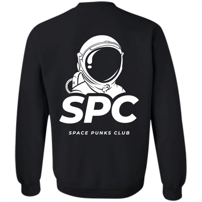 Space Punks Club Merch Space Punks Club Black & White Series Hoodie Space Punks Club Merch Space Punks Club Black & White Series Hoodie