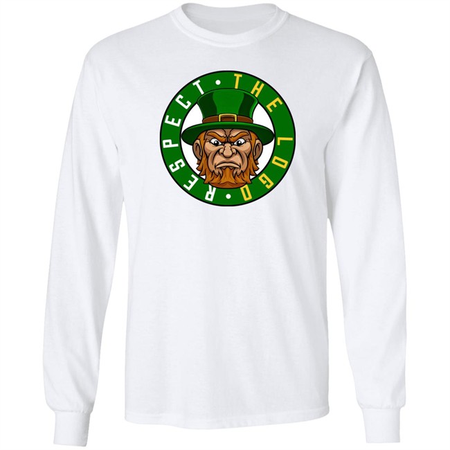 Glen Davis Respect The Logo Angry Leprechaun T Shirt Nets-Celtics Glen Davis Respect The Logo Angry Leprechaun T Shirt Nets-Celtics