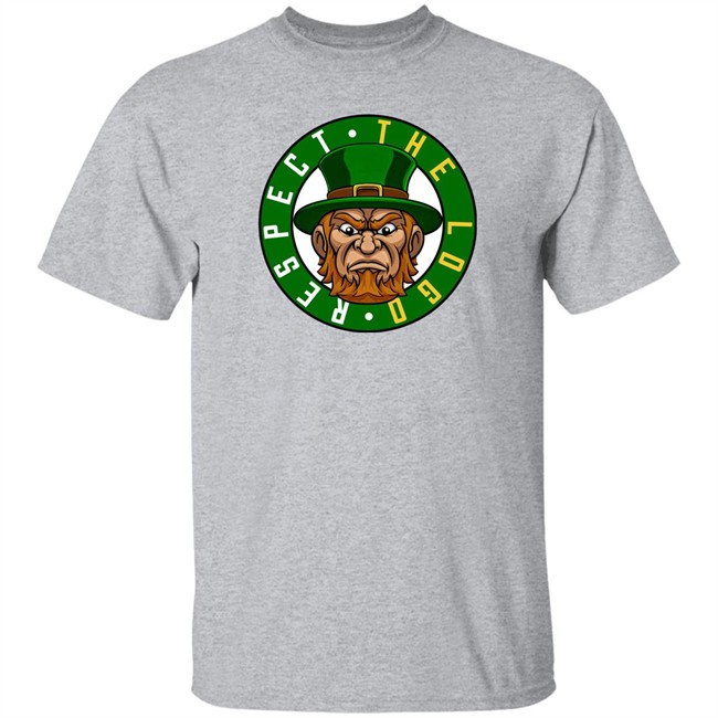 Glen Davis Respect The Logo Angry Leprechaun T Shirt Nets-Celtics Glen Davis Respect The Logo Angry Leprechaun T Shirt Nets-Celtics