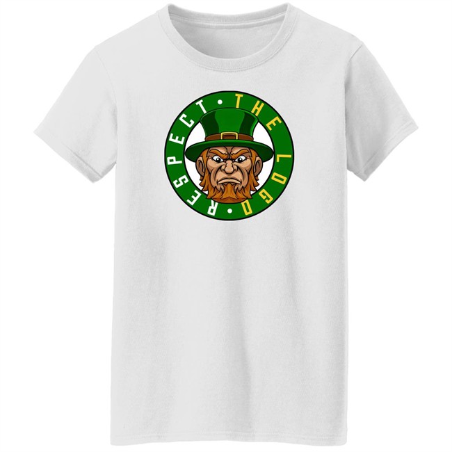 Glen Davis Respect The Logo Angry Leprechaun T Shirt Nets-Celtics Glen Davis Respect The Logo Angry Leprechaun T Shirt Nets-Celtics