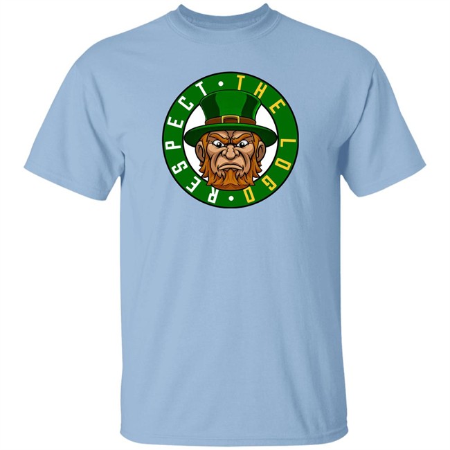 Glen Davis Respect The Logo Angry Leprechaun T Shirt Nets-Celtics Glen Davis Respect The Logo Angry Leprechaun T Shirt Nets-Celtics