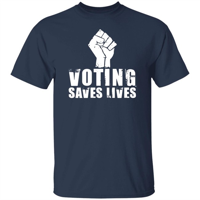 Rainy Studios Voting Saves Lives - V1 Shirt Sam Aburime Rainy Studios Voting Saves Lives - V1 Shirt Sam Aburime