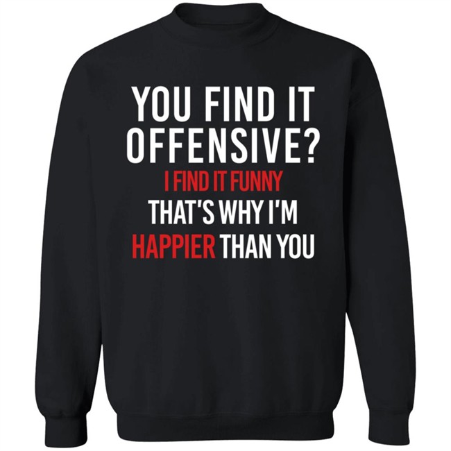 You Find It Offensive I Find It Funny Shirt You Find It Offensive I Find It Funny Shirt