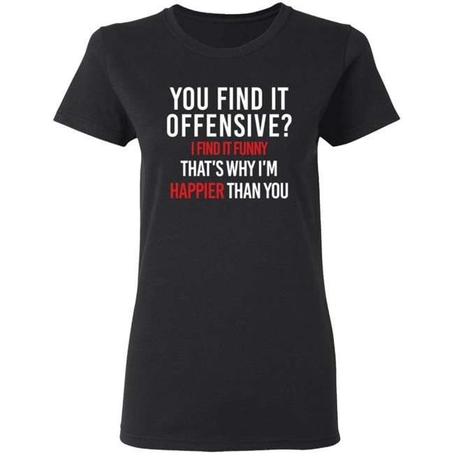 You Find It Offensive I Find It Funny Shirt You Find It Offensive I Find It Funny Shirt