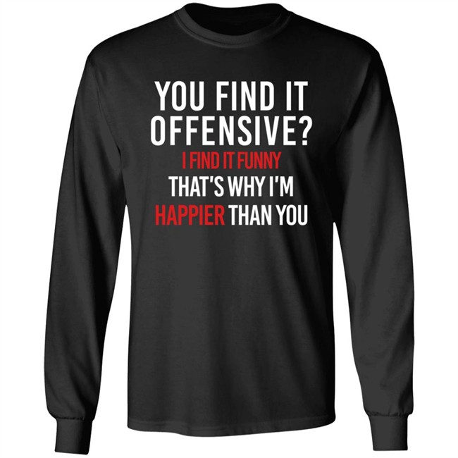 You Find It Offensive I Find It Funny Shirt You Find It Offensive I Find It Funny Shirt