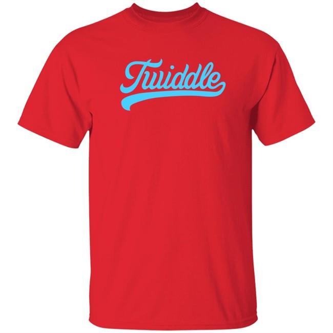 Twiddle Shop Red Softball Logo T-Shirt