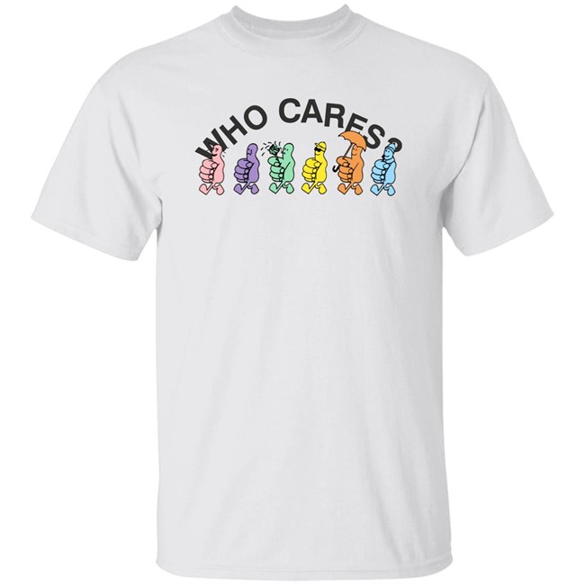 Rex Orange County Store Merch Who Cares White Tee Shirt