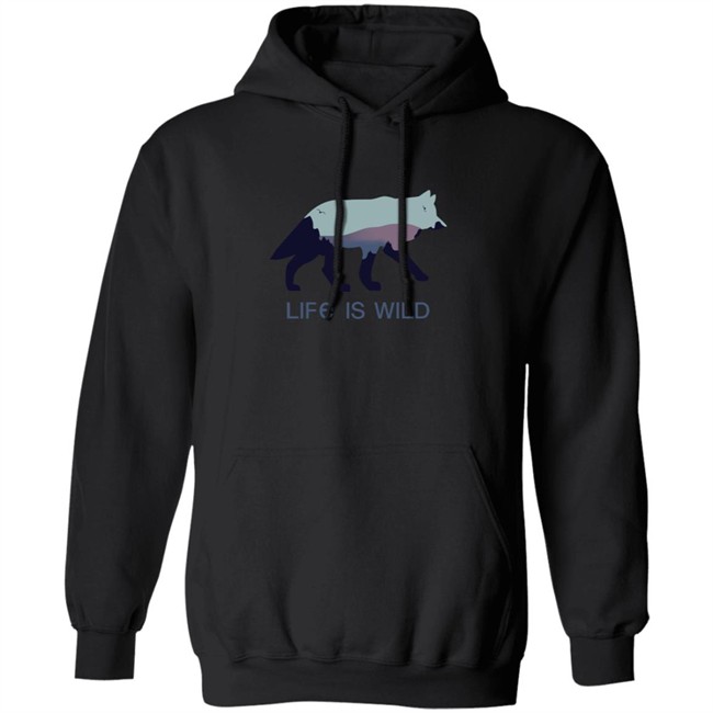Life Is Wild Hoodie Wolf Conservation Center Store