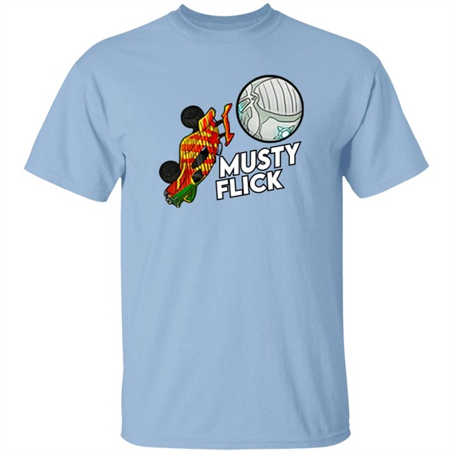 Amustycow Merch Musty Flick Red and Orange Car Hoodie
