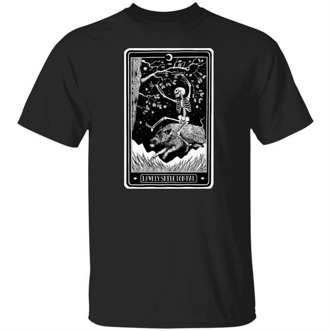 Ever Press Store Merch Lovely Skeleton Pal Tee Shirt Johnny Chiodini