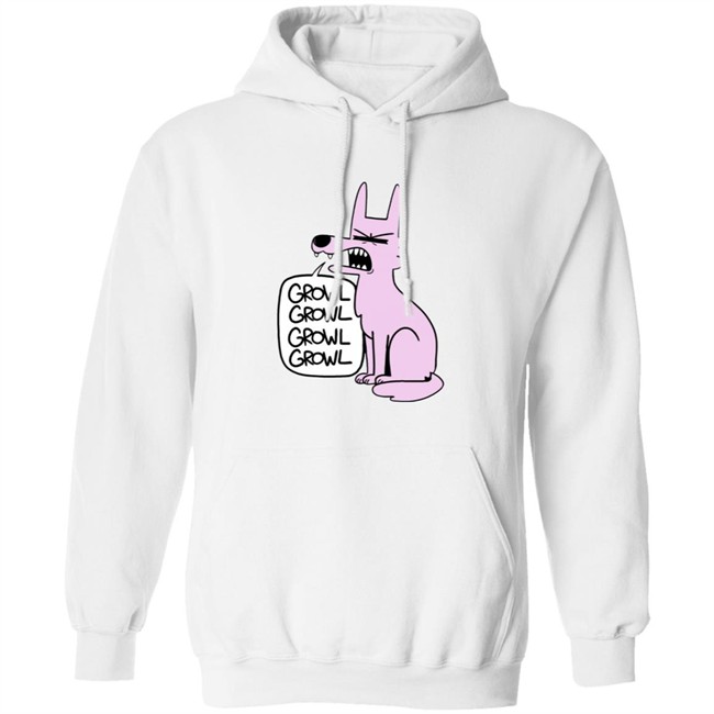 Ac Stuart Pink Wolf Growl Growl Hoodie Ac Stuart Pink Wolf Growl Growl Hoodie