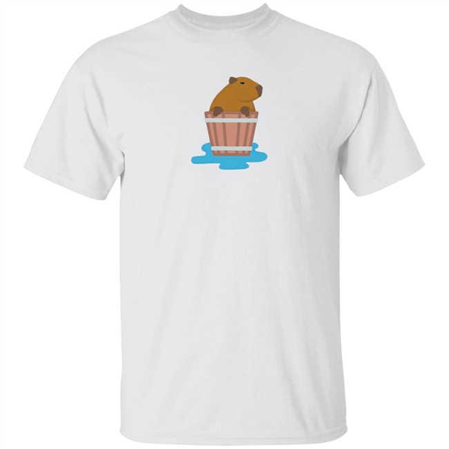 Capybaras Barrel Bath Shirt