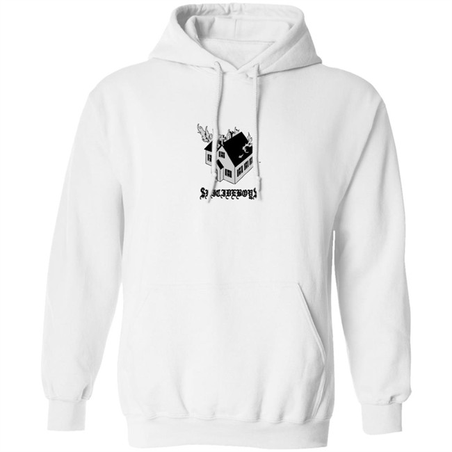 Grey59 Merch Clergy Hooded Sweatshirt White