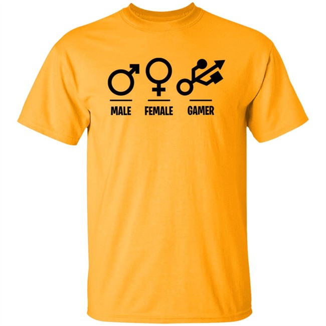 Male Female Gamer T Shirt Male Female Gamer T Shirt