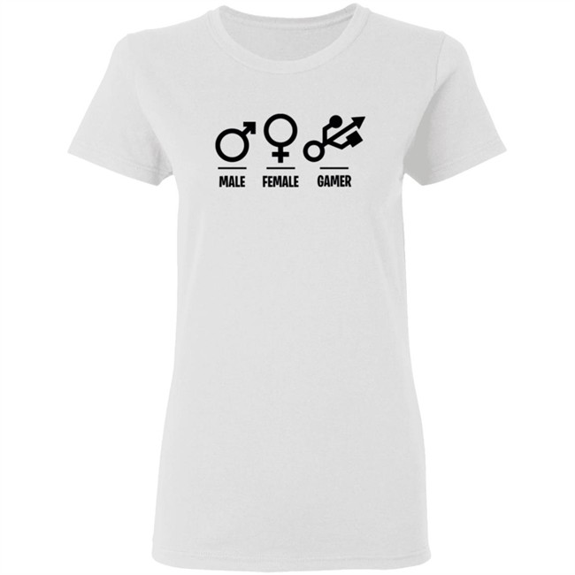 Male Female Gamer T Shirt Male Female Gamer T Shirt