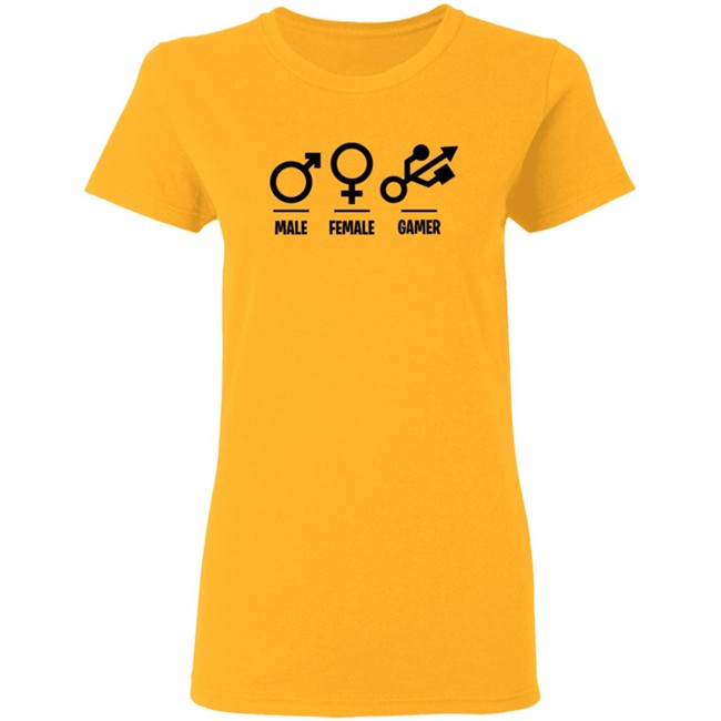Male Female Gamer T Shirt Male Female Gamer T Shirt