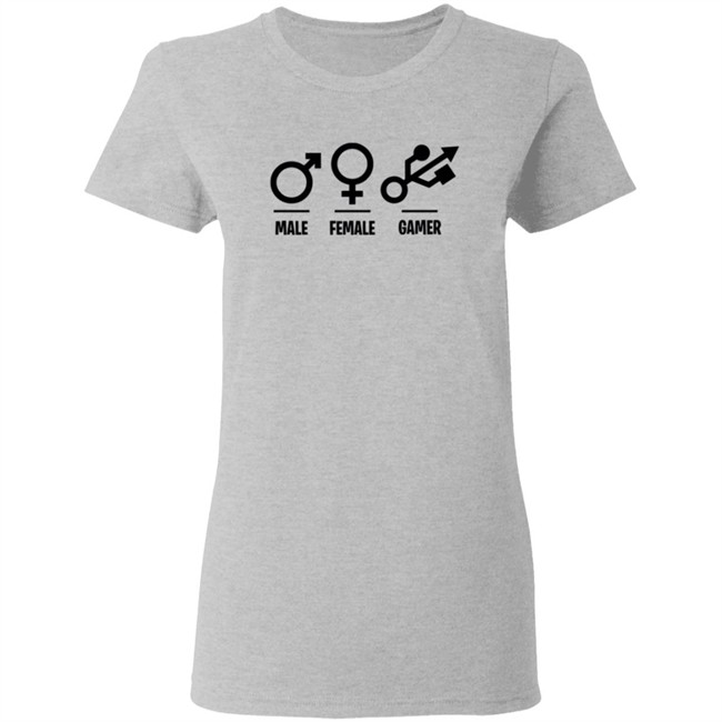 Male Female Gamer T Shirt Male Female Gamer T Shirt