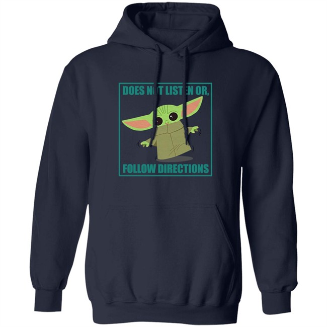 Does Not Listen Or Follow Directions Star Wars Mandalorian Baby Yoda Shirt Danielle Diva Q Clint Bowyer Does Not Listen Or Follow Directions Star Wars Mandalorian Baby Yoda Shirt Danielle Diva Q Clint Bowyer
