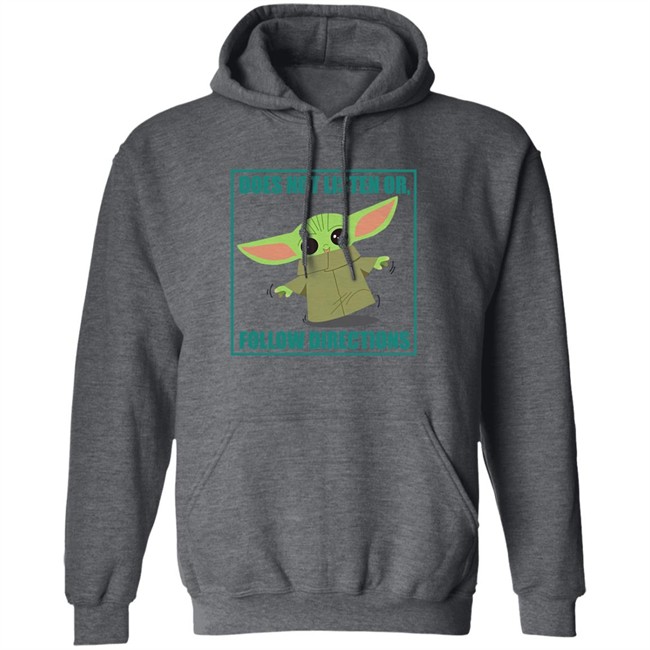 Does Not Listen Or Follow Directions Star Wars Mandalorian Baby Yoda Shirt Danielle Diva Q Clint Bowyer Does Not Listen Or Follow Directions Star Wars Mandalorian Baby Yoda Shirt Danielle Diva Q Clint Bowyer