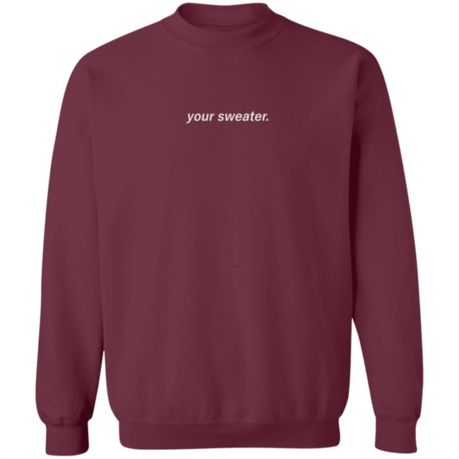 Conan Gray Official Store Conan Gray Merch Your Sweater Maroon Crewneck Sweatshirt