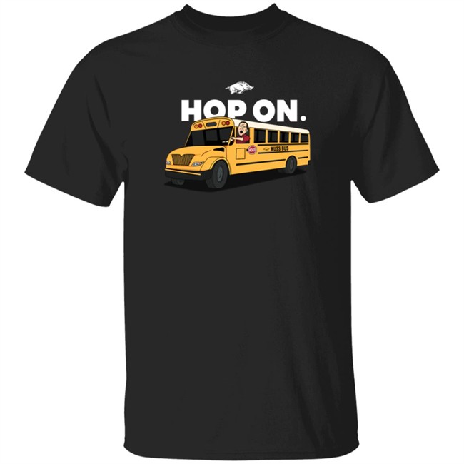 Arkansas Razorbacks Basketball Muss Bus Shirts Hop On T Shirt