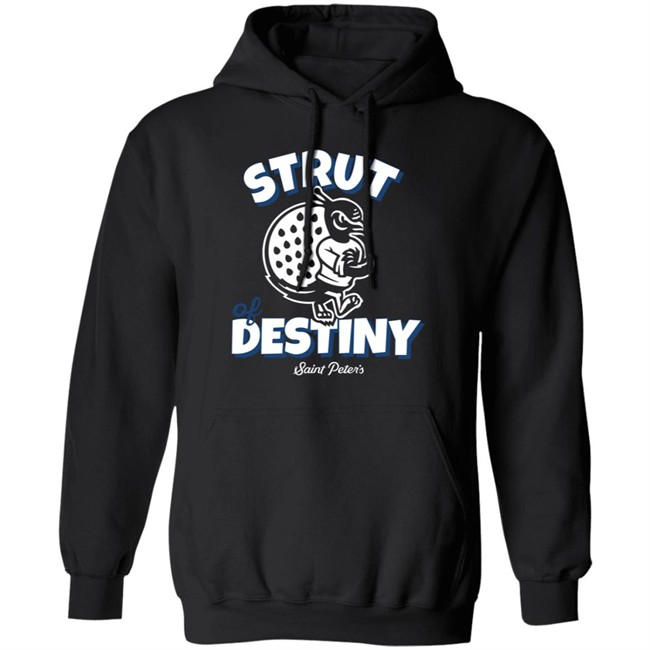 Homefield Apparel Merch Strut of Destiny Saint Peter's Basketball Tee Shirt Homefield Apparel Merch Strut of Destiny Saint Peter's Basketball Tee Shirt