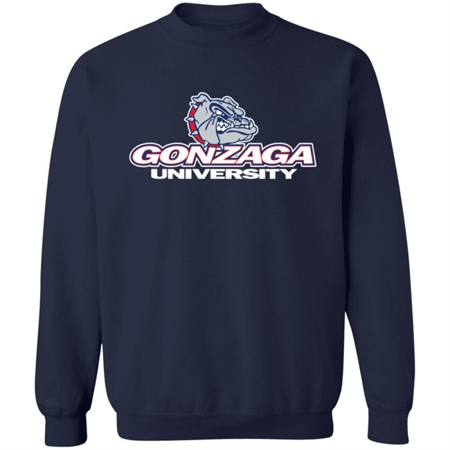 Men's Navy Gonzaga University Apparel Shop Bulldogs Logo Therma Performance Hoodie
