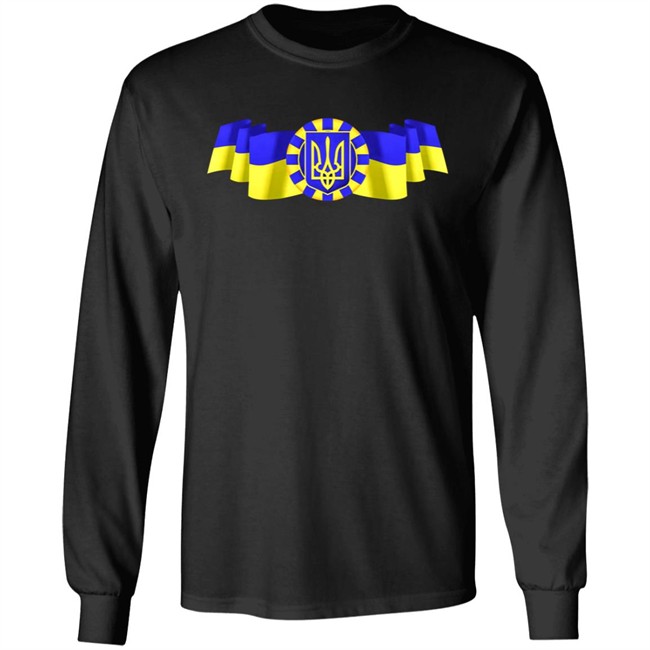 Ukrainian Coat Of Arms And National Flag Shirt Colin Abbott Zelensky Ukrainian Coat Of Arms And National Flag Shirt Colin Abbott Zelensky