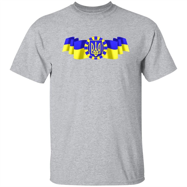 Ukrainian Coat Of Arms And National Flag Shirt Colin Abbott Zelensky Ukrainian Coat Of Arms And National Flag Shirt Colin Abbott Zelensky