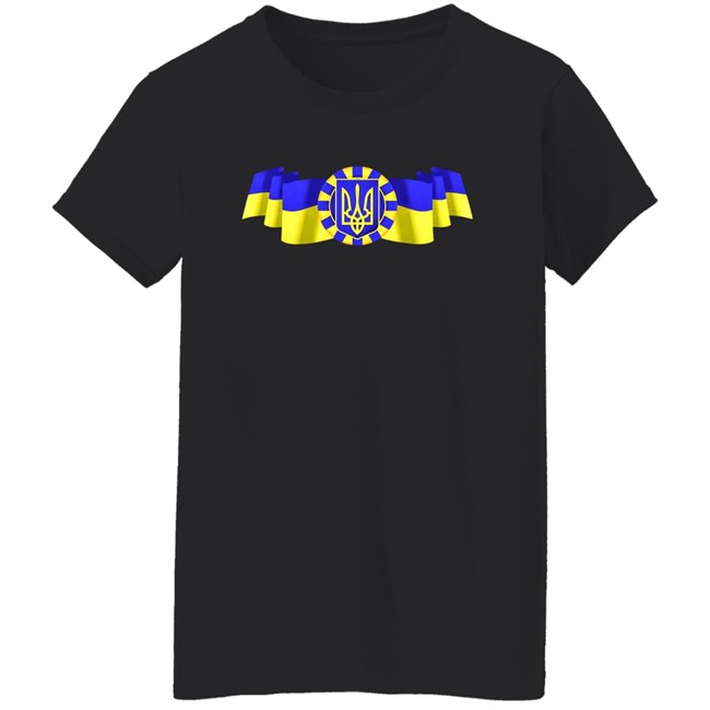 Ukrainian Coat Of Arms And National Flag Shirt Colin Abbott Zelensky Ukrainian Coat Of Arms And National Flag Shirt Colin Abbott Zelensky