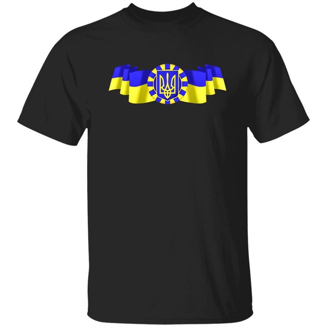 Ukrainian Coat Of Arms And National Flag Shirt Colin Abbott Zelensky Ukrainian Coat Of Arms And National Flag Shirt Colin Abbott Zelensky