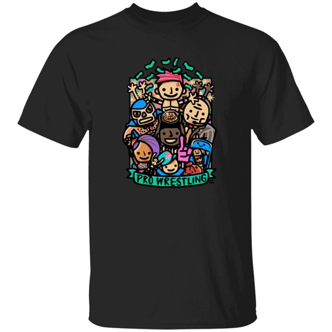 Ofooro Pro Wrestling Black Shirt