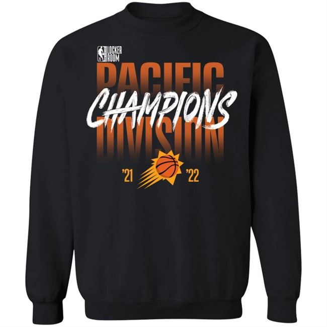 Phoenix Suns 2022 Pacific Division Champions 75 Anniversary Locker T Shirt Phoenix Suns 2022 Pacific Division Champions 75 Anniversary Locker T Shirt