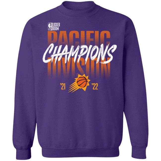 Phoenix Suns 2022 Pacific Division Champions 75 Anniversary Locker T Shirt Phoenix Suns 2022 Pacific Division Champions 75 Anniversary Locker T Shirt