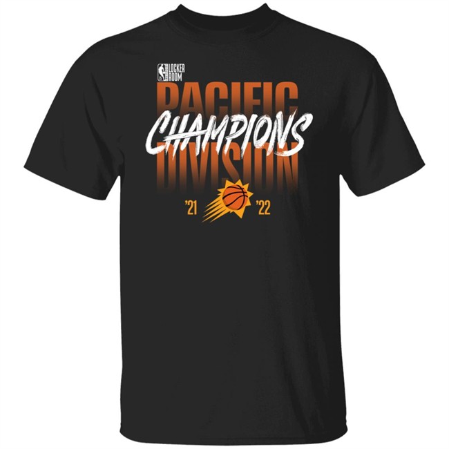 Phoenix Suns 2022 Pacific Division Champions 75 Anniversary Locker T Shirt Phoenix Suns 2022 Pacific Division Champions 75 Anniversary Locker T Shirt