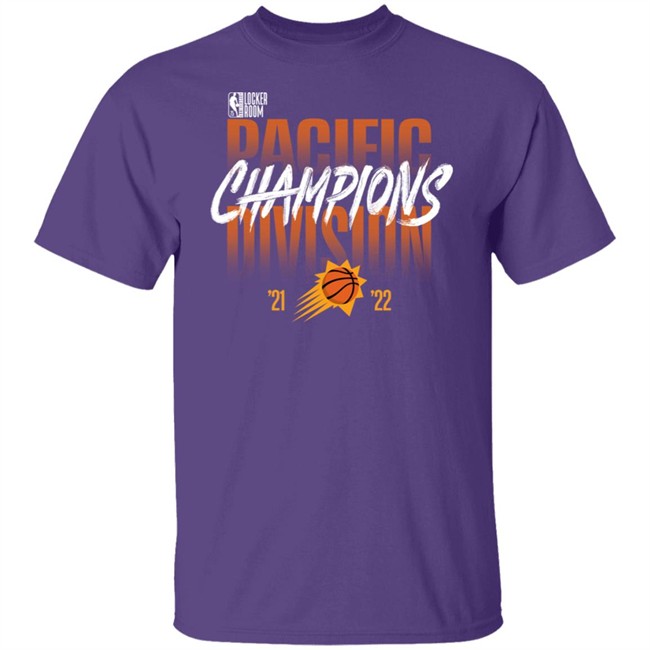 Phoenix Suns 2022 Pacific Division Champions 75 Anniversary Locker T Shirt
