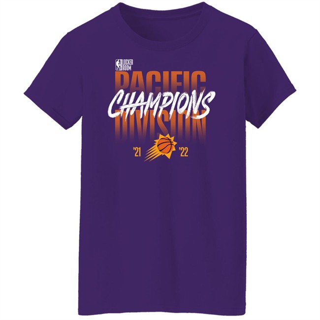 Phoenix Suns 2022 Pacific Division Champions 75 Anniversary Locker T Shirt Phoenix Suns 2022 Pacific Division Champions 75 Anniversary Locker T Shirt