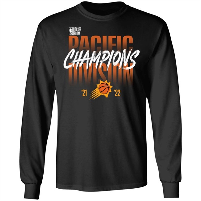 Phoenix Suns 2022 Pacific Division Champions 75 Anniversary Locker T Shirt Phoenix Suns 2022 Pacific Division Champions 75 Anniversary Locker T Shirt