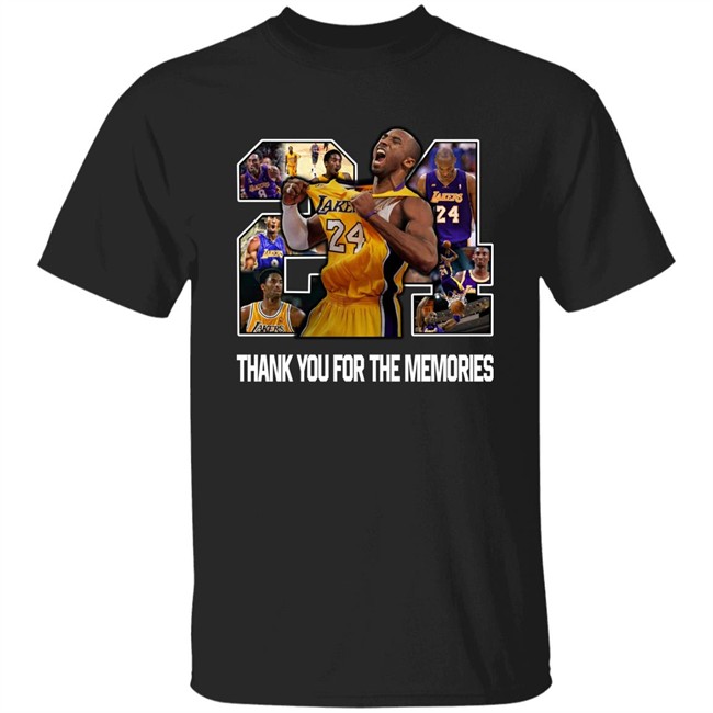 Paul George Kobe Bryant 24 Thank You For The Memories Shirt Nbacentral