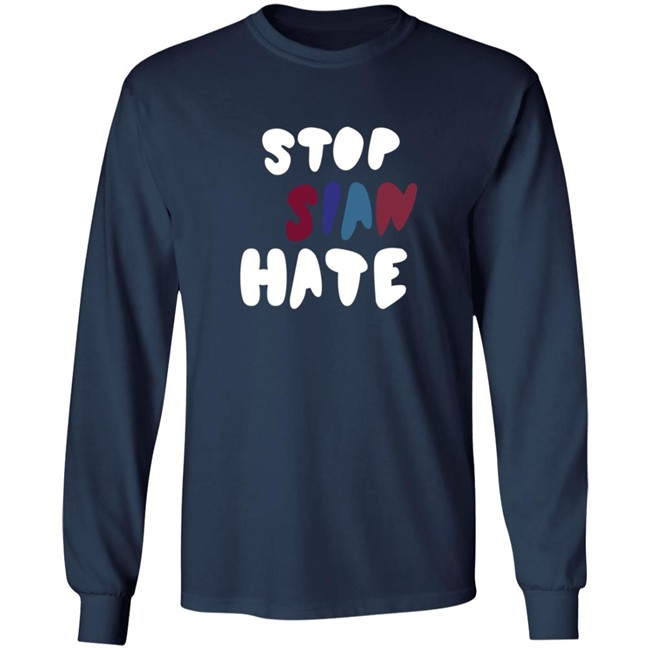 Damian Lillard Stop Asia Hate Long Sleeve T Shirt Damian Lillard Stop Asia Hate Long Sleeve T Shirt