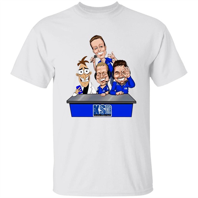 KSR Kentucky Sports Radio Phineas And Pherb Cartoon Shirt BigBlueAndrew
