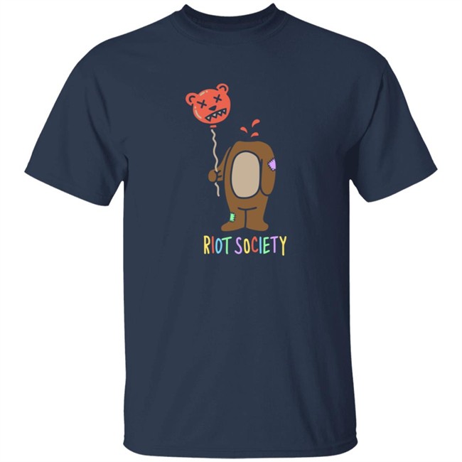 Riot Bear Balloon Head Mens Society Hoodie Riot Bear Balloon Head Mens Society Hoodie