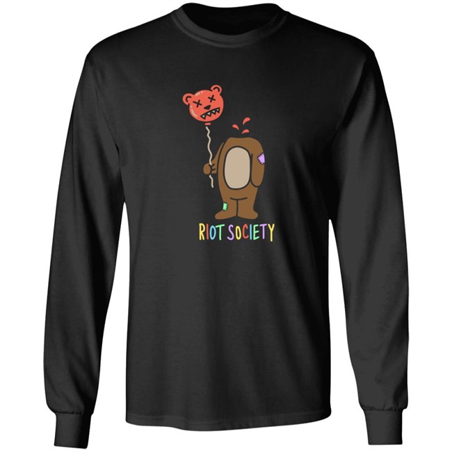 Riot Bear Balloon Head Mens Society Hoodie Riot Bear Balloon Head Mens Society Hoodie