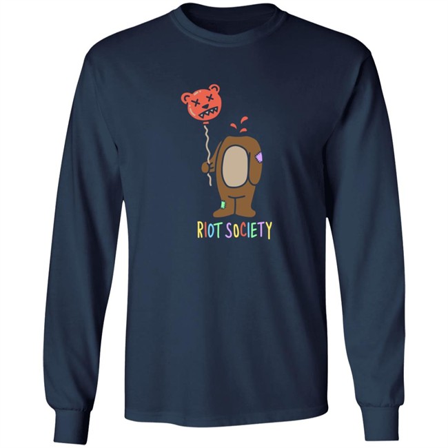 Riot Bear Balloon Head Mens Society Hoodie Riot Bear Balloon Head Mens Society Hoodie