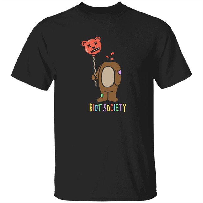 Riot Bear Balloon Head Mens Society Hoodie Riot Bear Balloon Head Mens Society Hoodie