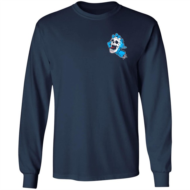 Riot Society X Santa Cruz Screaming Skull Hand Long Sleeve Tee Riot Society X Santa Cruz Screaming Skull Hand Long Sleeve Tee