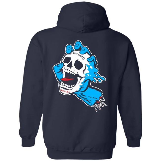 Riot Society X Santa Cruz Screaming Skull Hand Long Sleeve Tee Riot Society X Santa Cruz Screaming Skull Hand Long Sleeve Tee