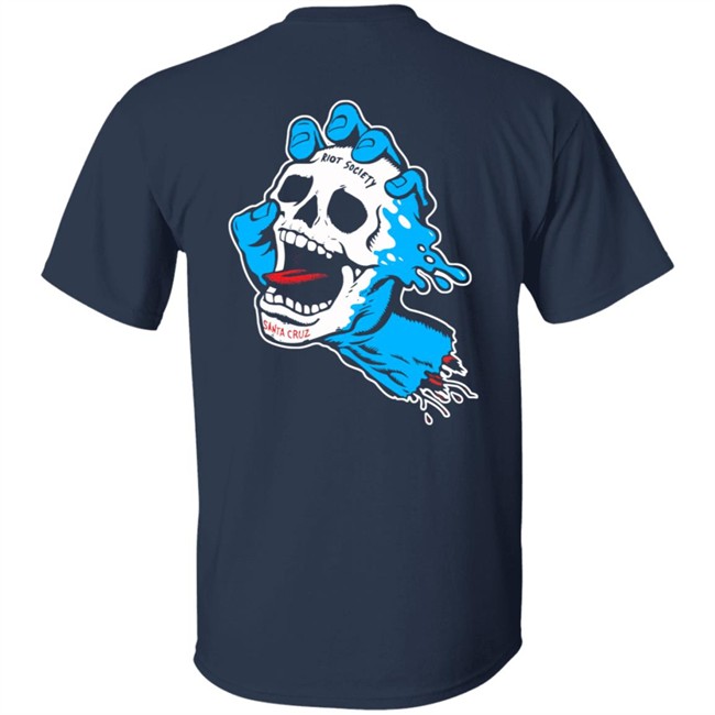 Riot Society X Santa Cruz Screaming Skull Hand Long Sleeve Tee Riot Society X Santa Cruz Screaming Skull Hand Long Sleeve Tee