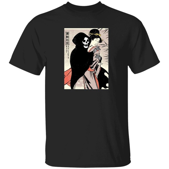 Riot Society Geisha Dance With Death Mens T Shirt
